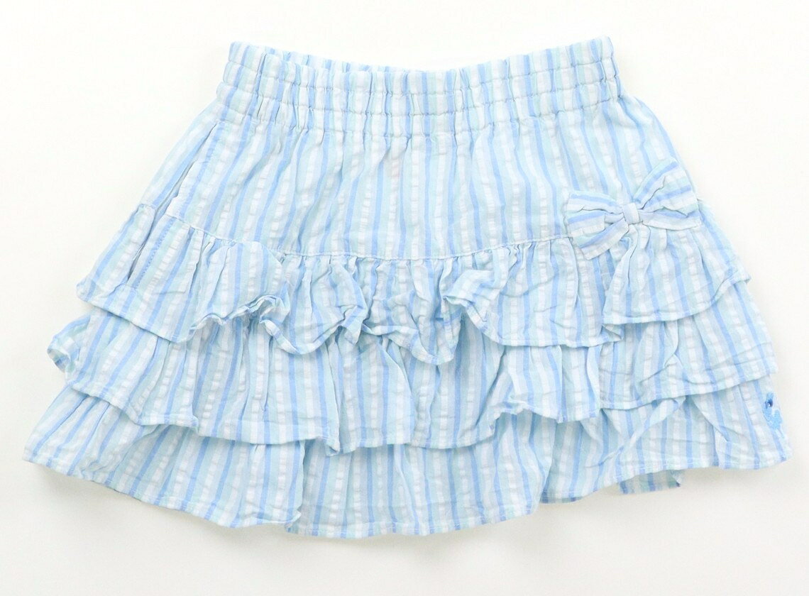 ニットプランナー（KP） Knit Planner(KP) スカート 100 女の子 ブルー・ストライプ 子供服 ベビー服 キッズ アウトレット ユーズド 【中古】キッズ・ベビー・マタニティ