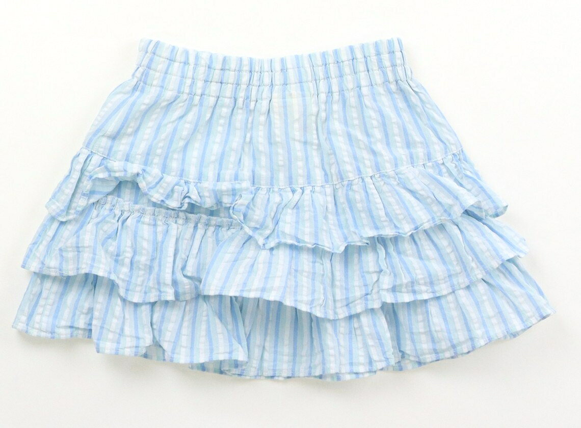 CarryOnのニットプランナー（KP） Knit Planner(KP) スカート 100 女の子 ブルー・ストライプ 子供服 ベビー服 キッズ アウトレット ユーズド 【中古】キッズ・ベビー・マタニティ｜アングル2
