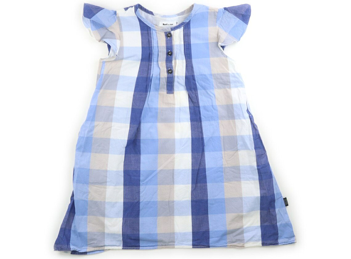 ノイユ Noeil ワンピース 140 女の子 ブルー・グレーチェック 子供服 ベビー服 キッズ アウトレット ユーズド 【中古】キッズ・ベビー・マタニティ