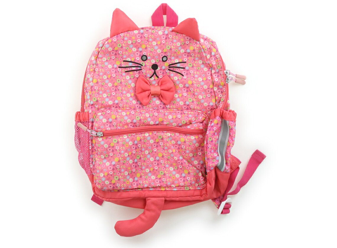 クレードスコープ kladskap リュックサック キッズ用品 女の子 ピンク、ネコ、青・緑・黄花柄 子供服 ベビー服 キッズ アウトレット ユーズド 【中古】キッズ・ベビー・マタニティ
