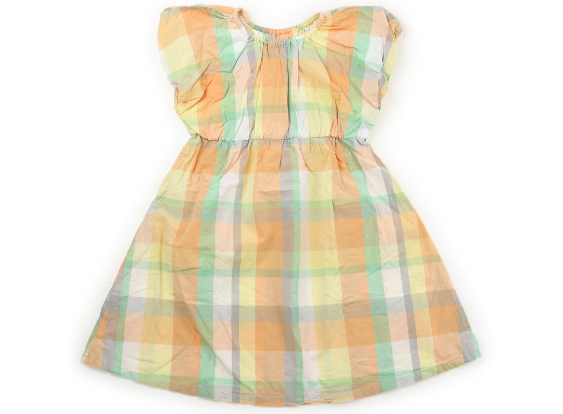 アプレレクール apres les cours ワンピース 130 女の子 オレンジ、黄色、グリーン、白 子供服 ベビー服 キッズ アウトレット ユーズド 【中古】キッズ・ベビー・マタニティ
