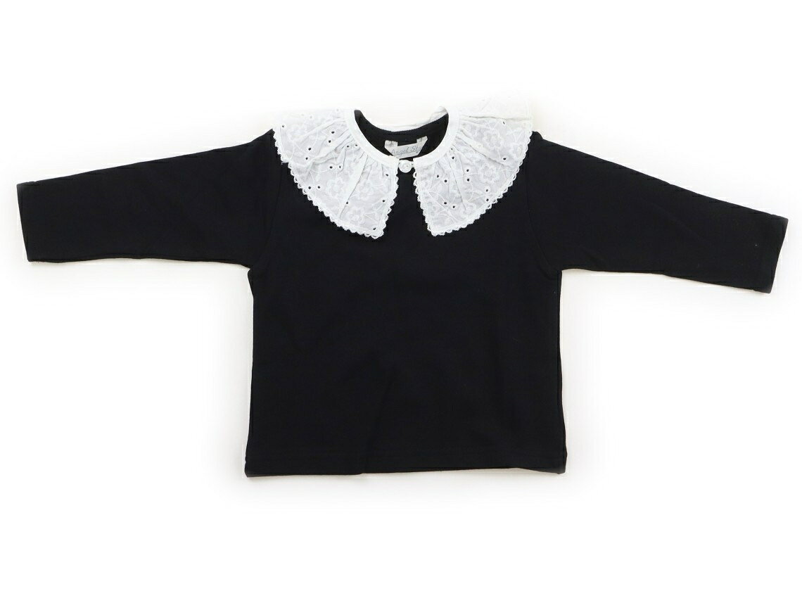 エンゼルスター Angel Star トレーナー・プルオーバー 90 女の子 黒、白 子供服 ベ...