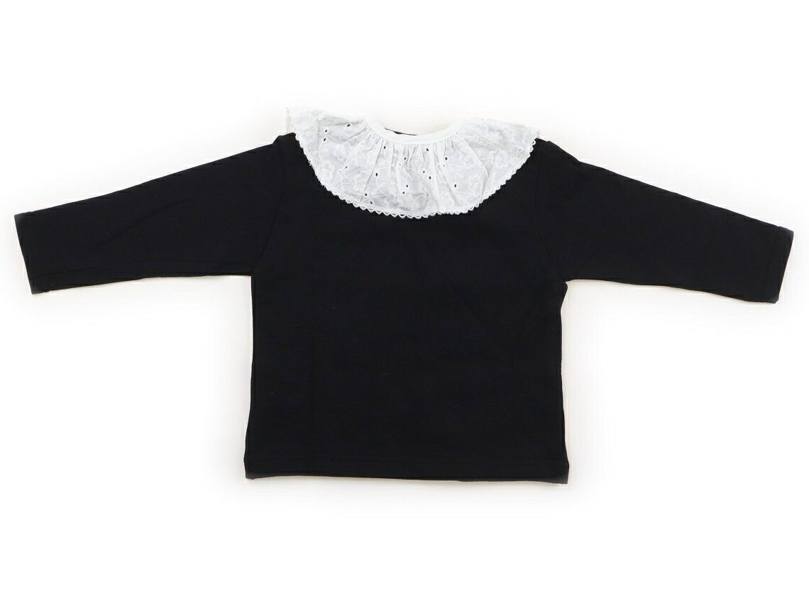 エンゼルスター Angel Star トレーナー・プルオーバー 90 女の子 黒、白 子供服 ベ...