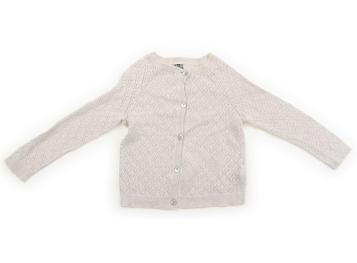 　ブランド 　BONTON(ボントン) 　カテゴリー 　カーディガン 　サイズ 　100サイズ 　色 　ベージュ 　状態 　★★★★ 　記名 　なし 　ジャンル 　Girl 実際のサイズ表記は4です。レーシー編みニットカーディガンです。使用感少なめです。 ＊【状態】【サイズ】に関しての詳しい説明はこちら