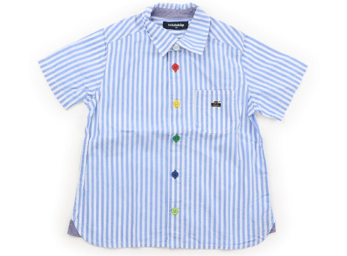 クレードスコープ kladskap シャツ・ブラウス 110 女の子 サックス、白 子供服 ベビー服 キッズ アウトレット ユーズド 【中古】キッズ・ベビー・マタニティ