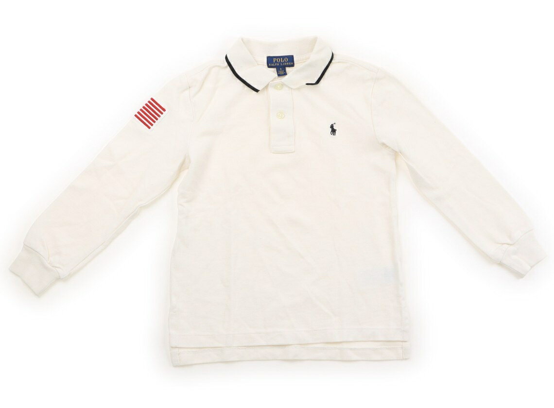 ポロラルフローレン POLO RALPH LAUREN ポロシャツ 120 男の子 オフホワイト、黒 子供服 ベビー服 キッズ アウトレット ユーズド 【中古】キッズ・ベビー・マタニティ