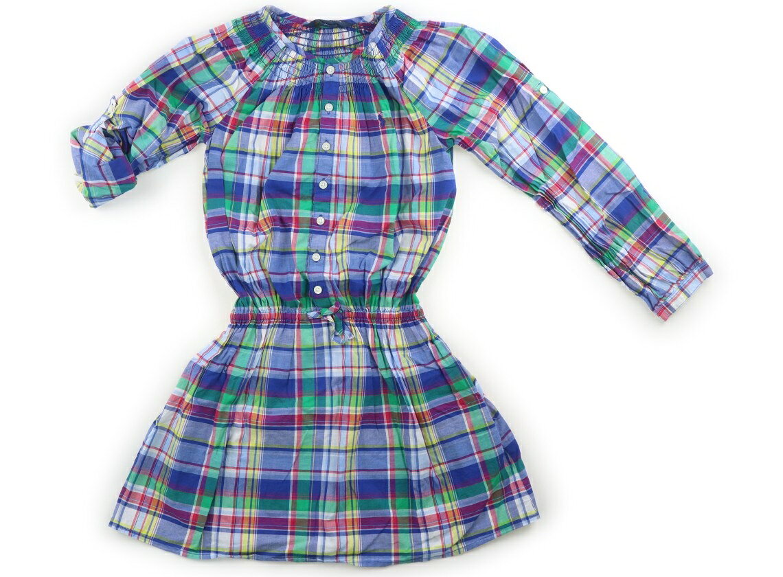 ラルフローレン Ralph Lauren ワンピース 140 女の子 青、緑、白、マゼンタ 子供服 ベビー服 キッズ アウトレット ユーズド 【中古】キッズ・ベビー・マタニティ