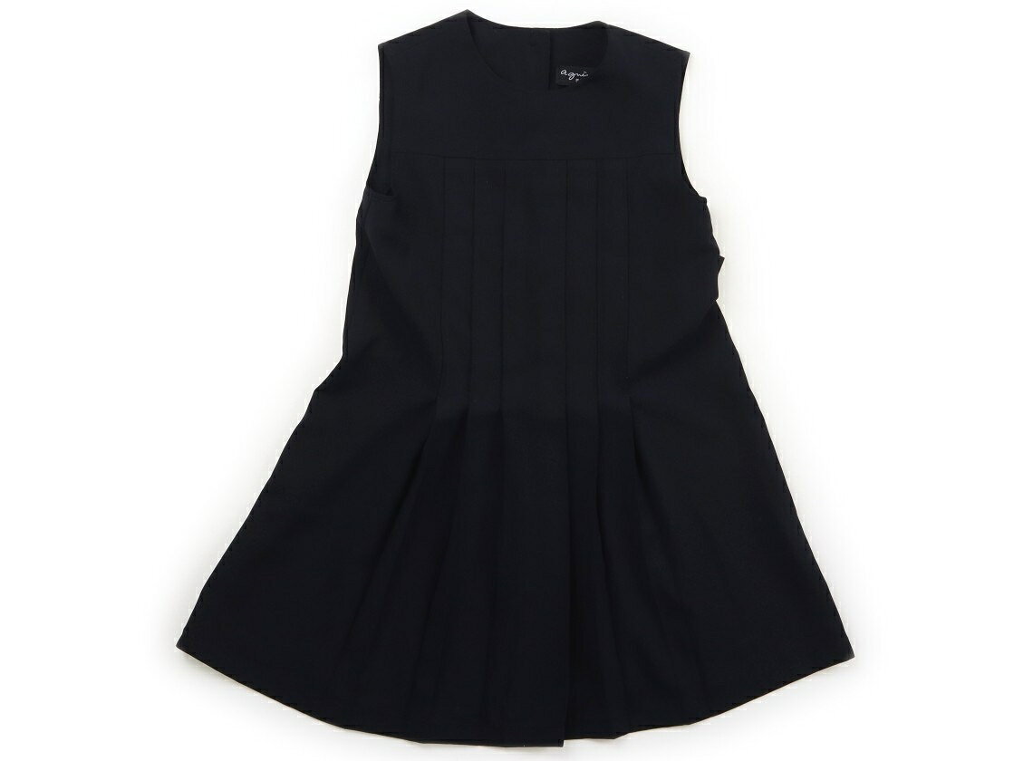 アニエスベー agnes.b ジャンパースカート 110 女の子 ダークネイビー 子供服 ベビー服 キッズ アウトレット ユーズド 【中古】キッズ・ベビー・マタニティ