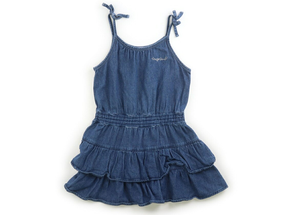 メゾピアノ mezzo piano ジャンパースカート 120 女の子 ブルー 子供服 ベビー服 キッズ アウトレット ユーズド 【中古】キッズ・ベビー・マタニティ