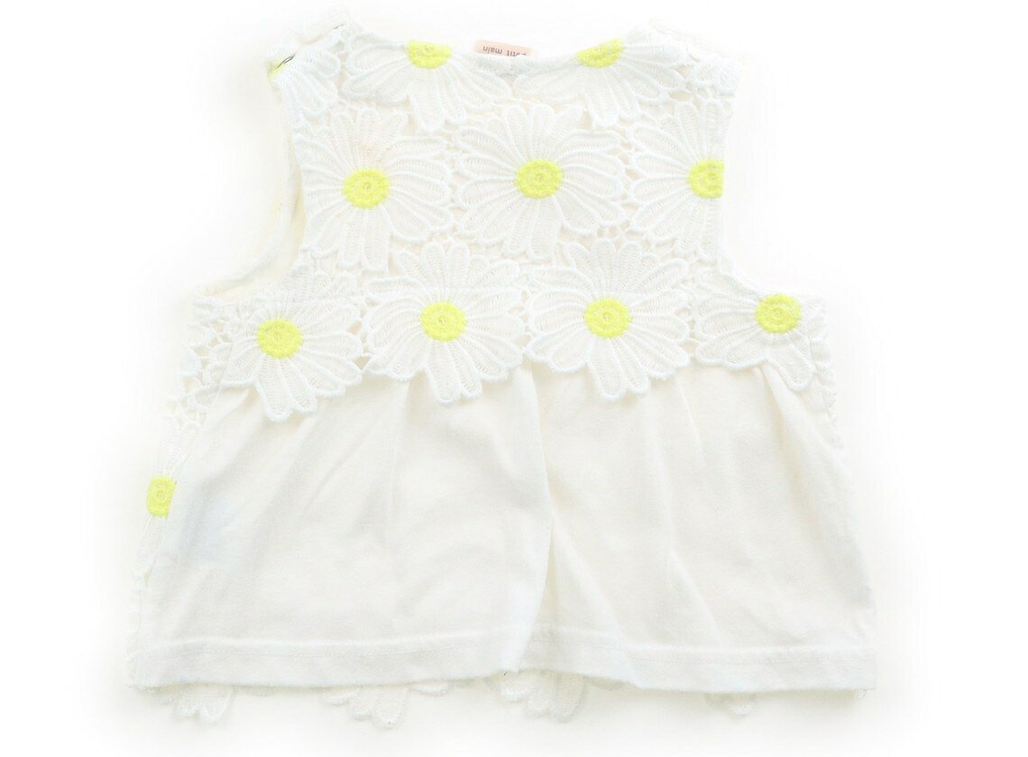 CarryOnのプティマイン petit main タンクトップ・キャミソール 80 女の子 白・花 子供服 ベビー服 キッズ アウトレット ユーズド 【中古】キッズ・ベビー・マタニティ｜アングル2