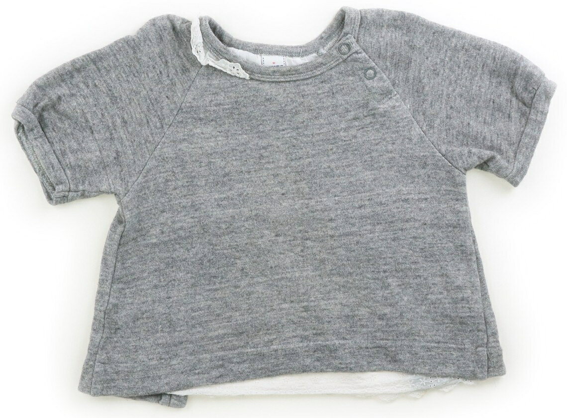 シップス SHIPS Tシャツ・カットソー 90 女の子 シルバーグレー 子供服 ベビー服 キッズ アウトレット ユーズド 【中古】キッズ・ベビー・マタニティ