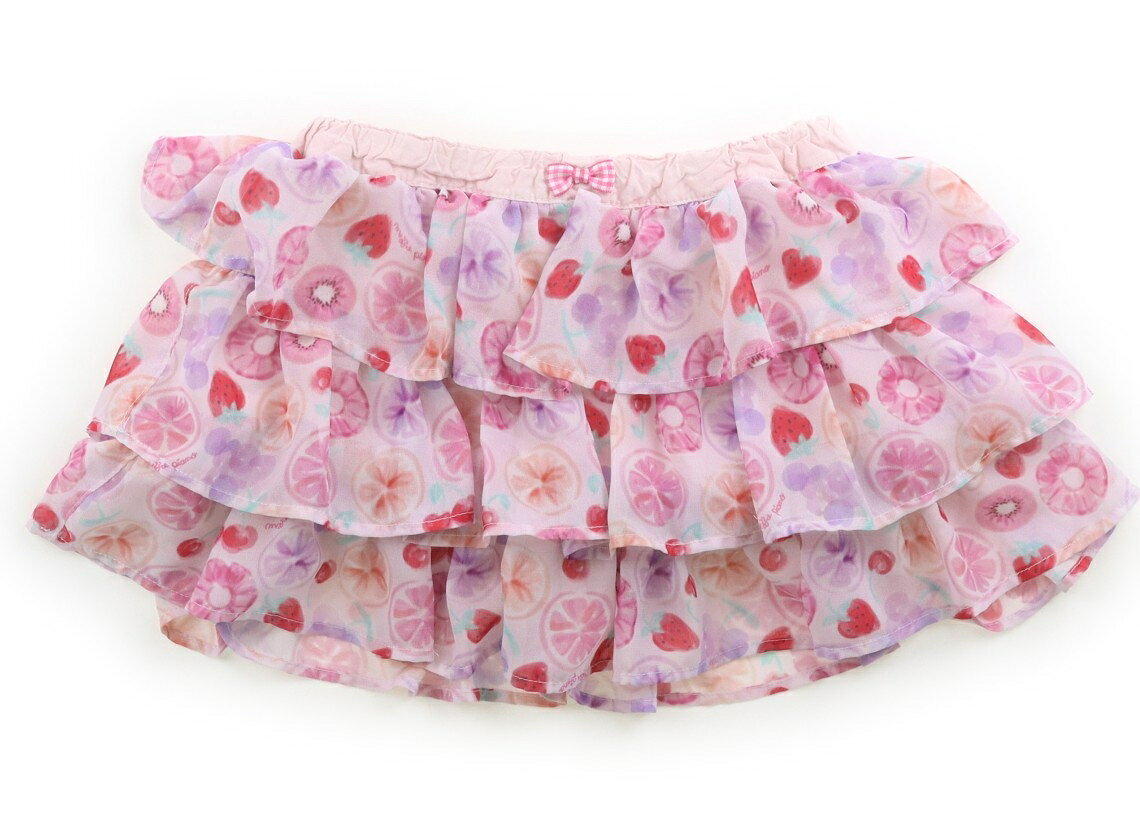 メゾピアノ mezzo piano キュロット 110 女の子 ピンク・フルーツ柄 子供服 ベビー服 キッズ アウトレット ユーズド 【中古】キッズ・ベビー・マタニティ