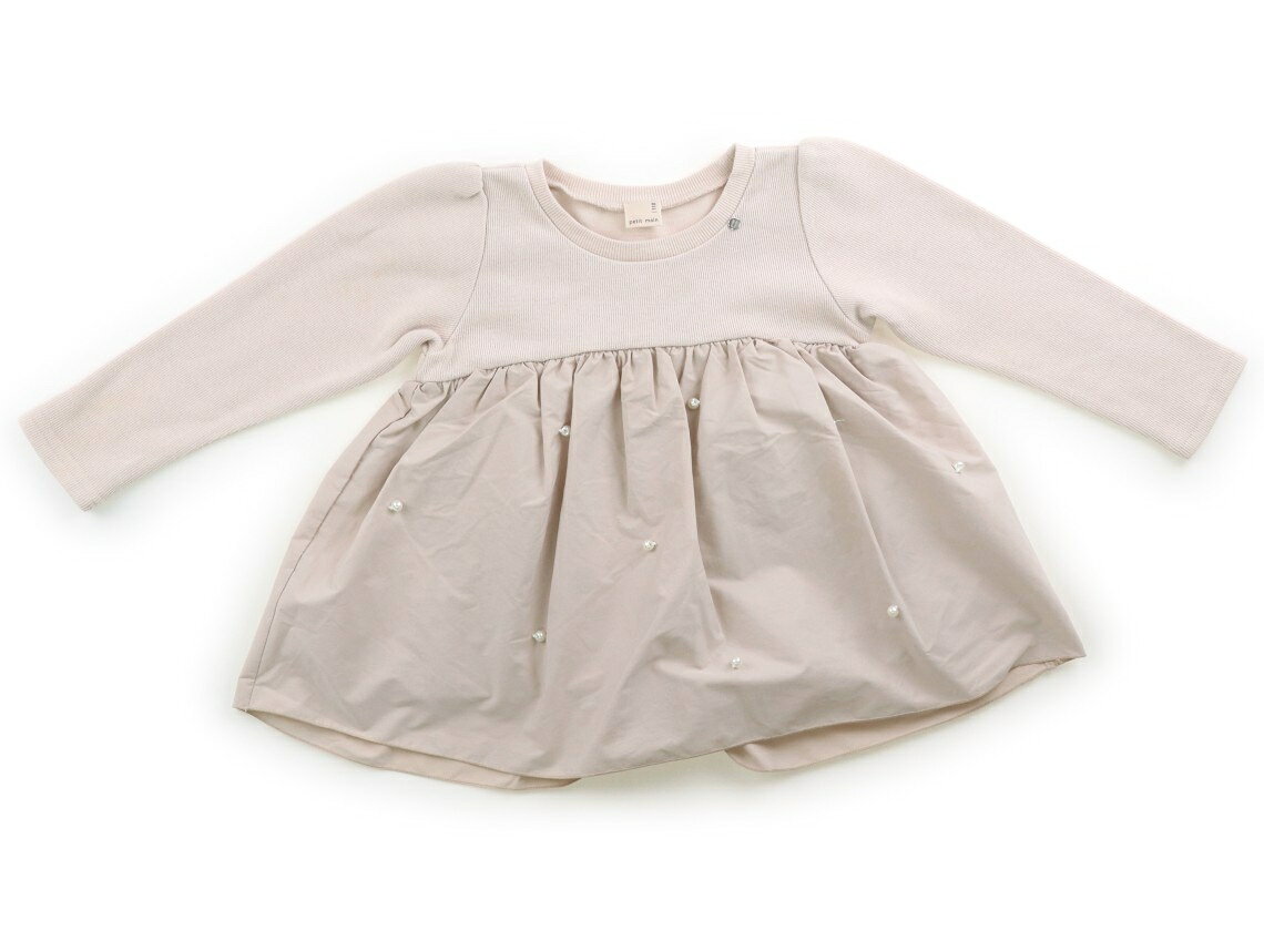 　ブランド 　petit main(プティマイン) 　カテゴリー 　チュニック 　サイズ 　110サイズ 　色 　くすみピンク 　状態 　★★（返品不可） 　記名 　なし 　ジャンル 　Girl 前身頃のスカート部分に少し大きな薄いシミがありますが、あまり目立たないのでまだお使い頂けそうです。 ＊【状態】【サイズ】に関しての詳しい説明はこちら