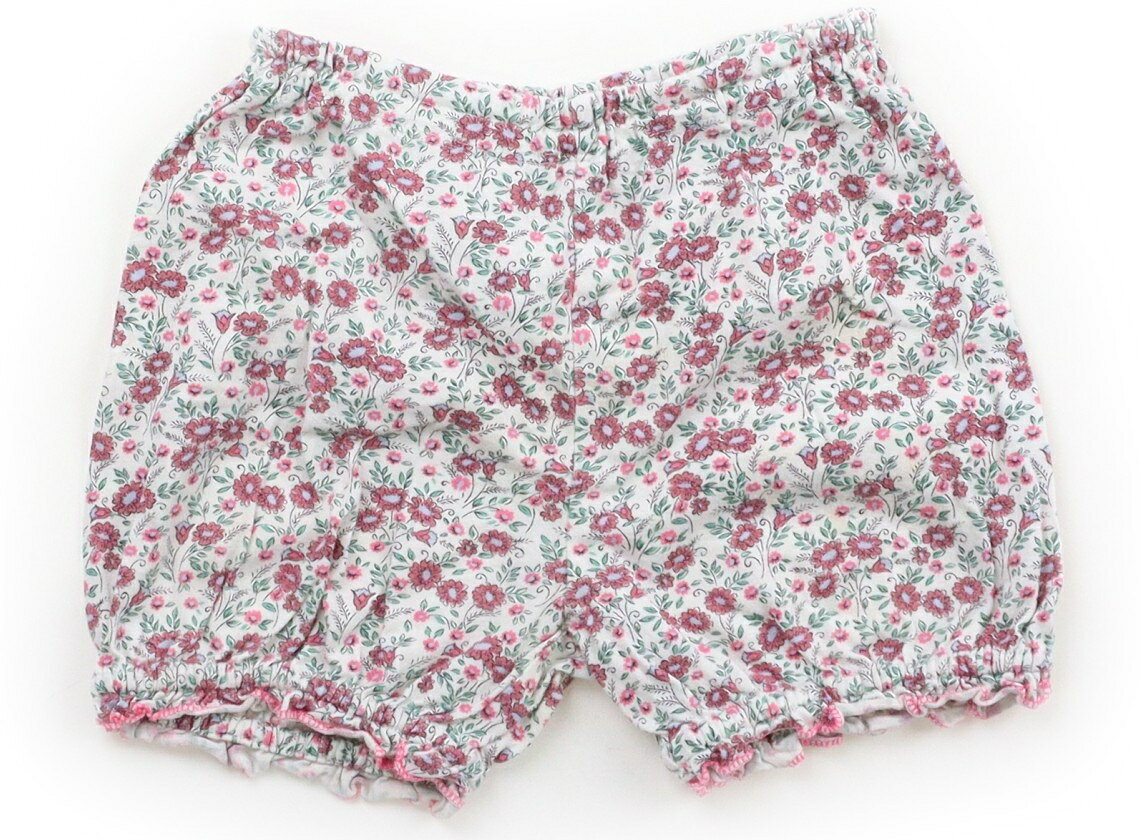 ビームス BEAMS ブルマ・ダイパーカバー 80 女の子 ホワイト・花柄 子供服 ベビー服 キッズ アウトレット ユーズド 【中古】キッズ・ベビー・マタニティ