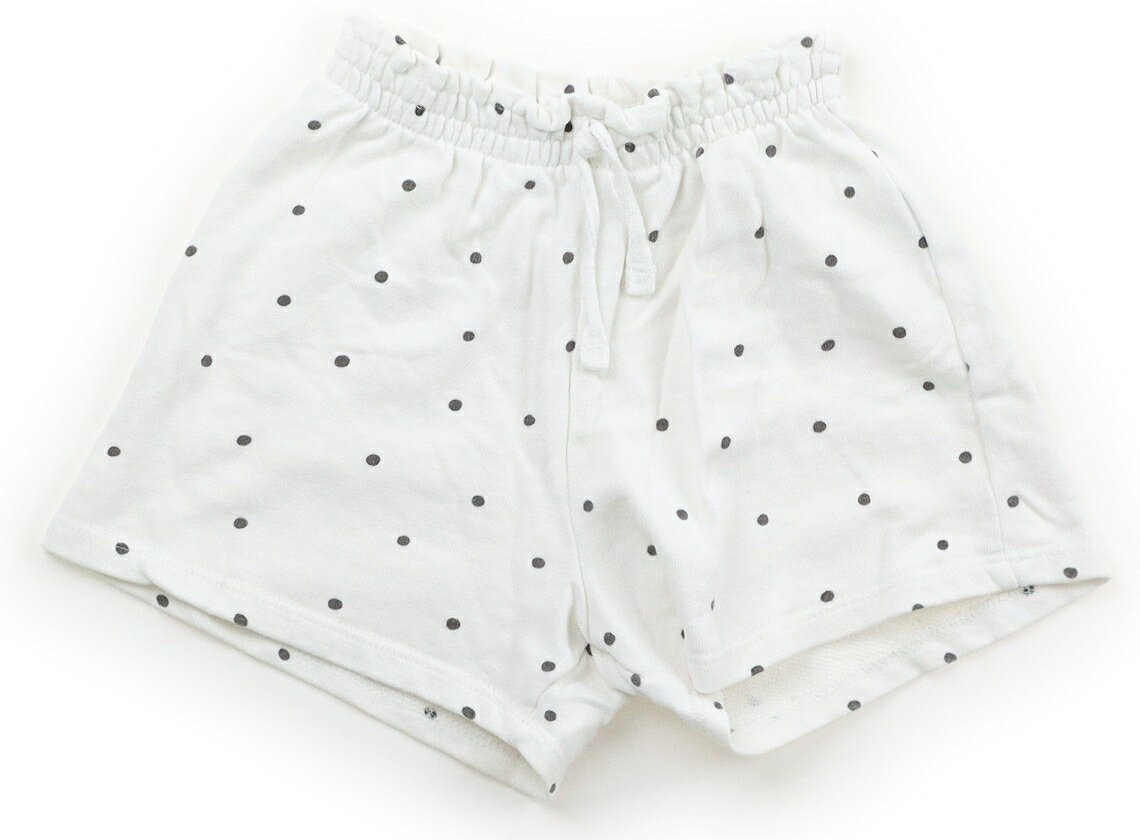 　ブランド 　ZARA(ザラ) 　カテゴリー 　キュロット 　サイズ 　110サイズ 　色 　ホワイト・ブラックドット 　状態 　★★（返品不可） 　記名 　なし 　ジャンル 　Girl 4-5/110cmサイズ表記。トレーナー地で、ウエストは総ゴムです。全体に毛羽立ち・黄ばみ使用感はあり。 ＊【状態】【サイズ】に関しての詳しい説明はこちら