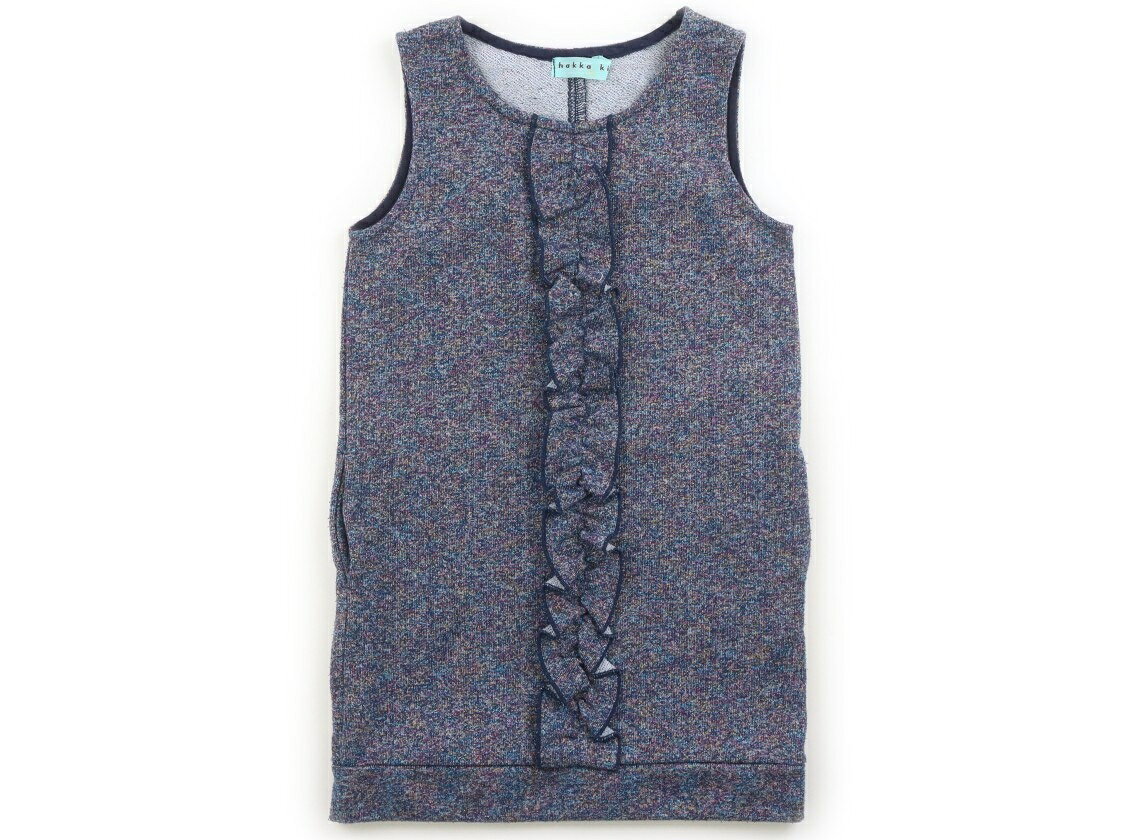 ハッカ HAKKA ジャンパースカート 110 女の子 ブルーオーロララメMIX 子供服 ベビー服 キッズ アウトレット ユーズド 【中古】キッズ・ベビー・マタニティ