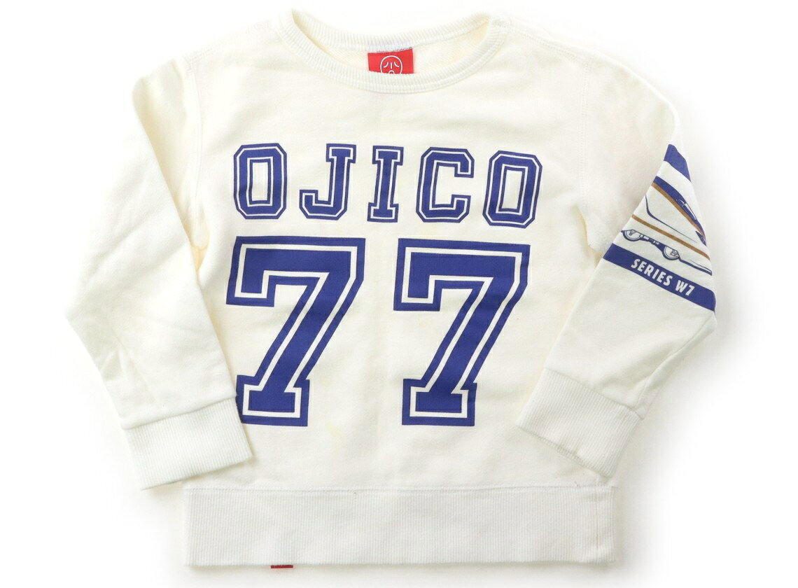 　ブランド 　OJICO(オジコ) 　カテゴリー 　トレーナー・プルオーバー 　サイズ 　110サイズ 　色 　キナリ・ブルー新幹線 　状態 　★★（返品不可） 　記名 　なし 　ジャンル 　Boy 右のリブ、腹部に黄色いシミあり。全体に使用感がありますが、普段使いにいかがでしょうか。 ＊【状態】【サイズ】に関しての詳しい説明はこちら