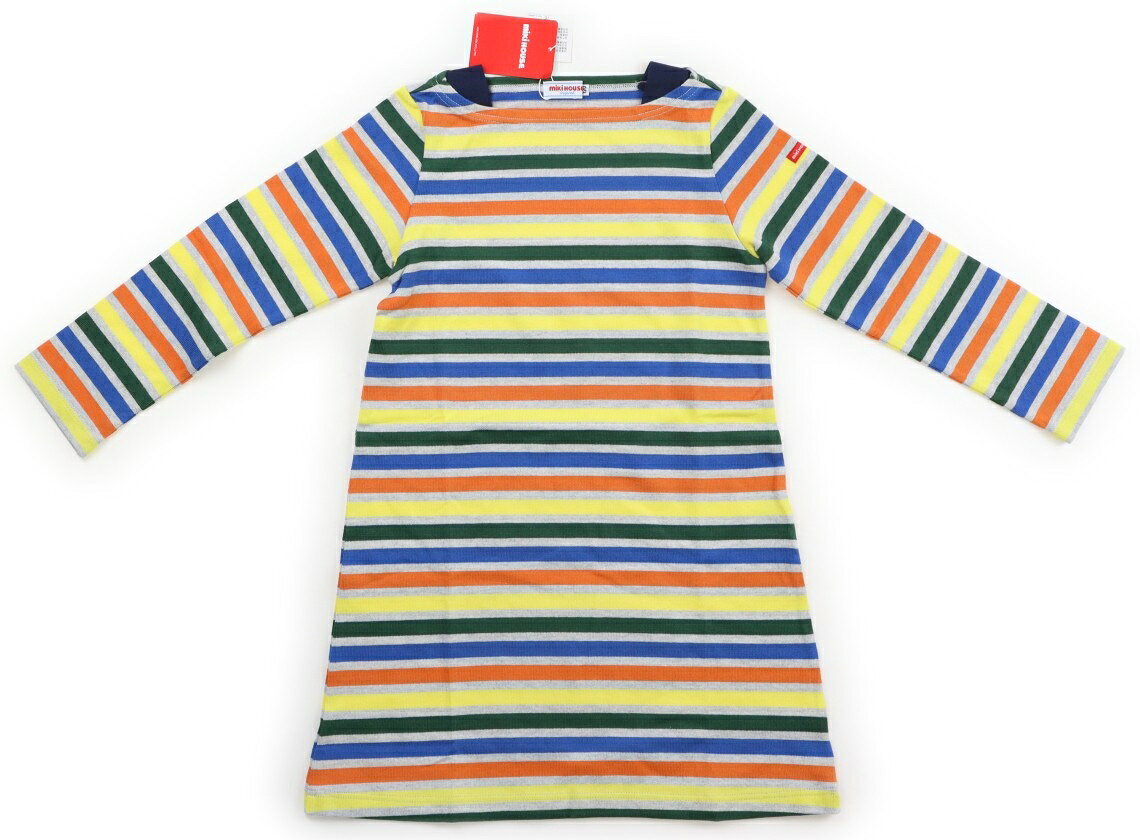 ミキハウス miki HOUSE ワンピース 120 男の子 カラフルボーダー 子供服 ベビー服 キッズ アウトレット ユーズド 【中古】キッズ・ベビー・マタニティ