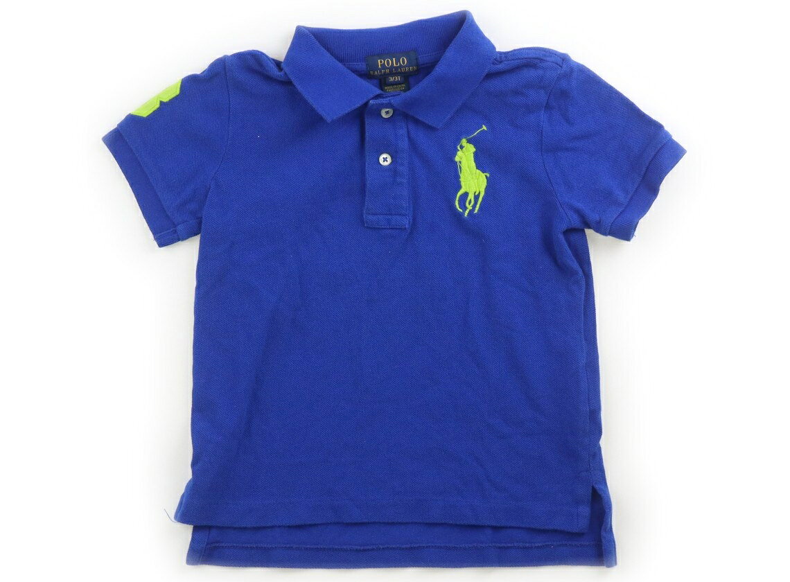 　ブランド 　POLO RALPH LAUREN(ポロラルフローレン) 　カテゴリー 　ポロシャツ 　サイズ 　100サイズ 　色 　青、ネオングリーン 　状態 　★★（返品不可） 　記名 　なし 　ジャンル 　Boy 実際のサイズ表記は3T。やや毛羽立ちとヨレ、白っぽい擦れと胸に薄いシミ跡が見受けられます。 ＊【状態】【サイズ】に関しての詳しい説明はこちら