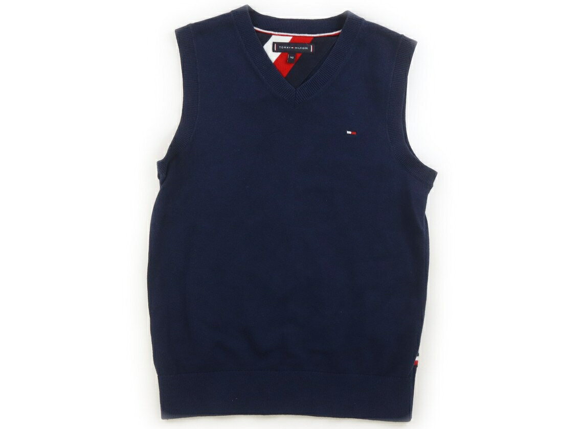トミーヒルフィガー Tommy Hilfiger ベスト 140 男の子 ネイビー 子供服 ベビー服 キッズ アウトレット ユーズド 【中古】キッズ・ベビー・マタニティ