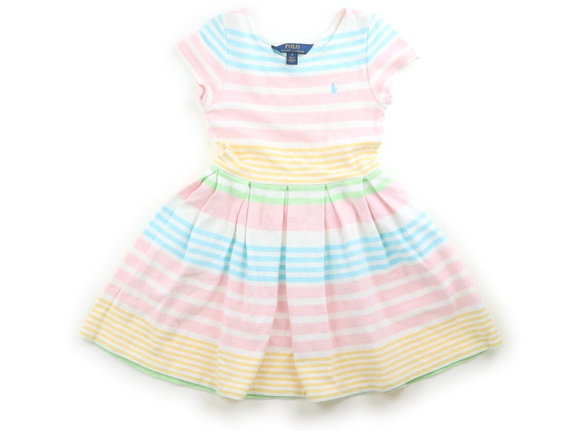 ポロラルフローレン POLO RALPH LAUREN ワンピース 120 女の子 白、水色、ピンク。黄色、黄緑 子供服 ベビー服 キッズ アウトレット ユーズド 【中古】キッズ・ベビー・マタニティ