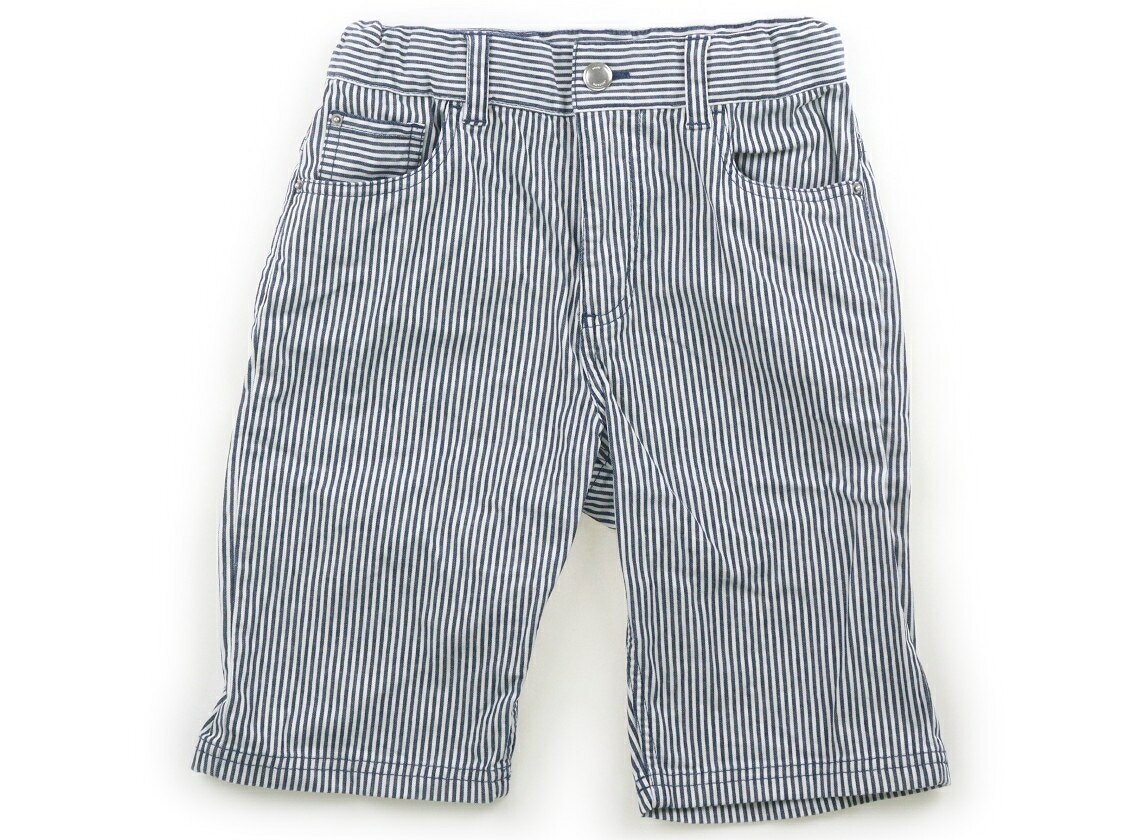 プチバトー PETIT BATEAU ハーフパンツ 140 男の子 ネイビーヒッコリー 子供服 ベビー服 キッズ アウトレット ユーズド 【中古】キッズ・ベビー・マタニティ