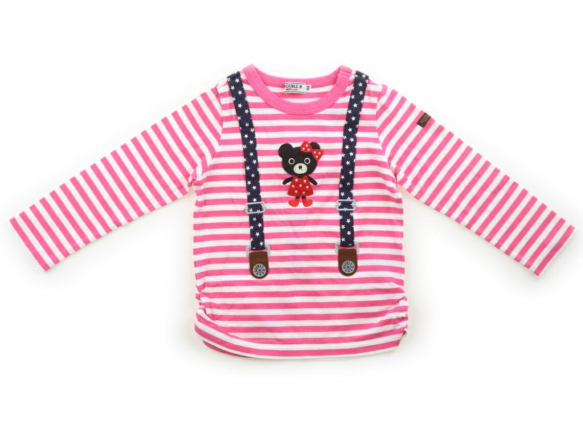 　ブランド 　Double B(ダブルB) 　カテゴリー 　Tシャツ・カットソー 　サイズ 　100サイズ 　色 　ピンク、ボーダー柄 　状態 　★★★ 　記名 　なし 　ジャンル 　Girl アップリケにやや毛羽立ちあり。まだまだ活躍してくれそうです。 ＊【状態】【サイズ】に関しての詳しい説明はこちら