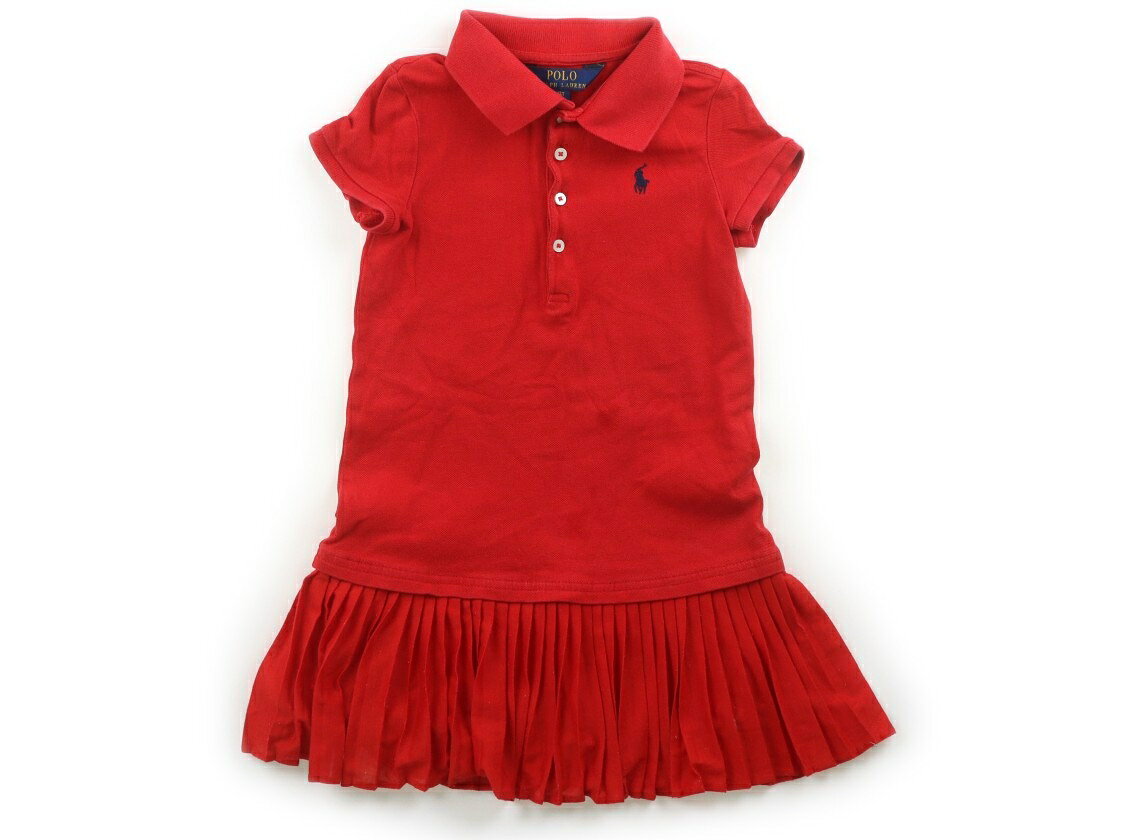 ポロラルフローレン POLO RALPH LAUREN ワンピース 110 女の子 レッド 子供服 ベビー服 キッズ アウトレット ユーズド 【中古】キッズ・ベビー・マタニティ
