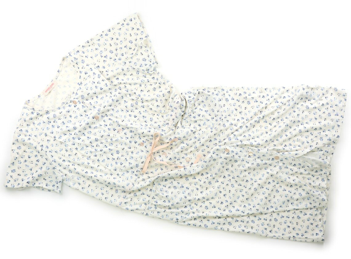 エンジェリーベ Angeliebe マタニティパジャマ ママ向けアイテム オフホワイト、ブルーの花柄 子供服 ベビー服 キッズ アウトレット ユーズド 【中古】キッズ・ベビー・マタニティ