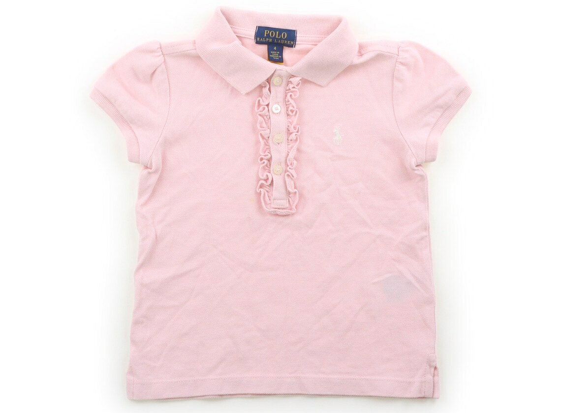 　ブランド 　POLO RALPH LAUREN(ポロラルフローレン) 　カテゴリー 　ポロシャツ 　サイズ 　110サイズ 　色 　ピンク、フリル 　状態 　★★（返品不可） 　記名 　なし 　ジャンル 　Girl 実際のサイズ表記は4です。胸の下に黄色いシミがありますが、普段使いにいかがでしょうか。 ＊【状態】【サイズ】に関しての詳しい説明はこちら