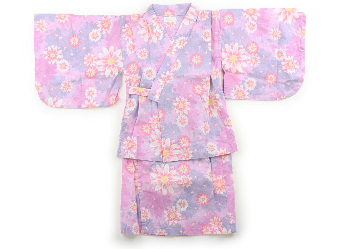 コンビミニ Combimini 浴衣・甚平・季節のイベント 90 女の子 ピンク、グレー、花柄 子供服 ベビー服 キッズ アウトレット ユーズド 【中古】キッズ・ベビー・マタニティ