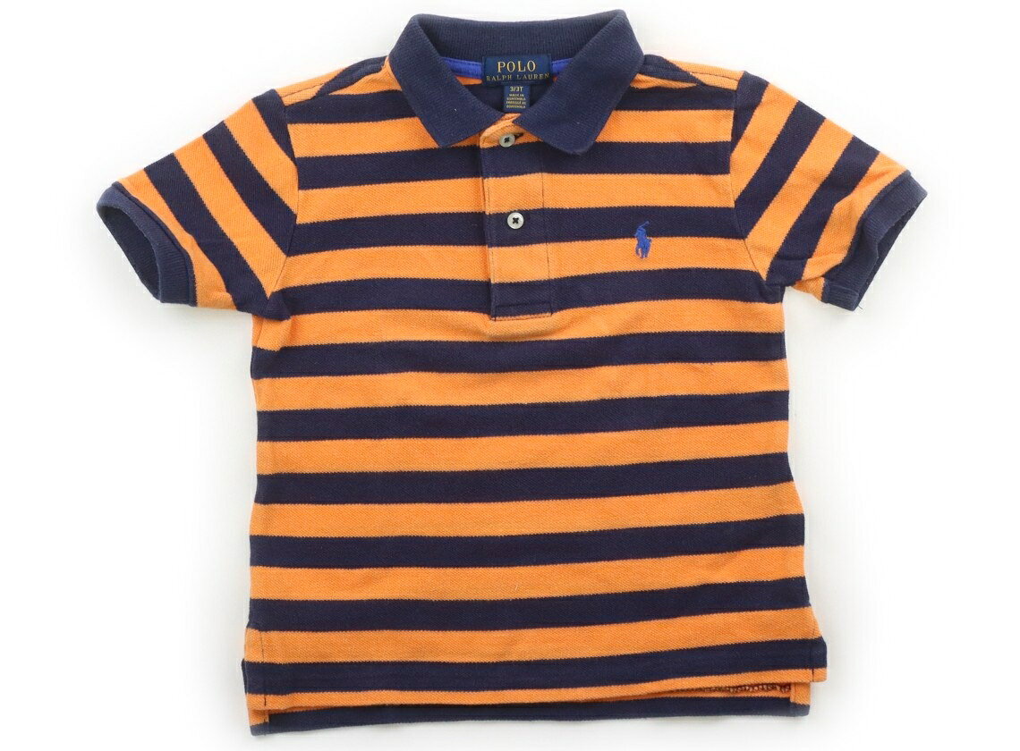 ポロラルフローレン POLO RALPH LAUREN ポロシャツ 100 男の子 ネイビー、オレンジ、ボーダー 子供服 ベビー服 キッズ アウトレット ユーズド 【中古】キッズ・ベビー・マタニティ