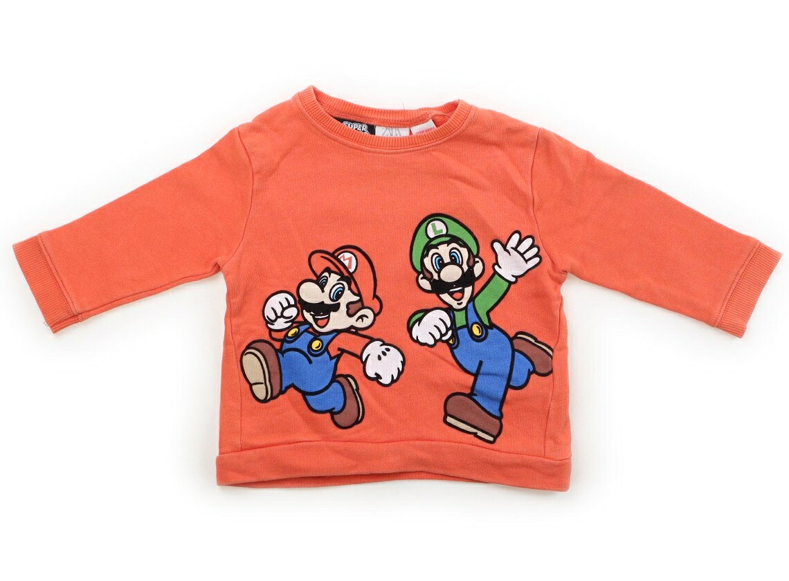 ザラ ZARA トレーナー・プルオーバー 70 男の子 オレンジ 子供服 ベビー服 キッズ アウトレット ユーズド 【中古】キッズ・ベビー・マタニティ