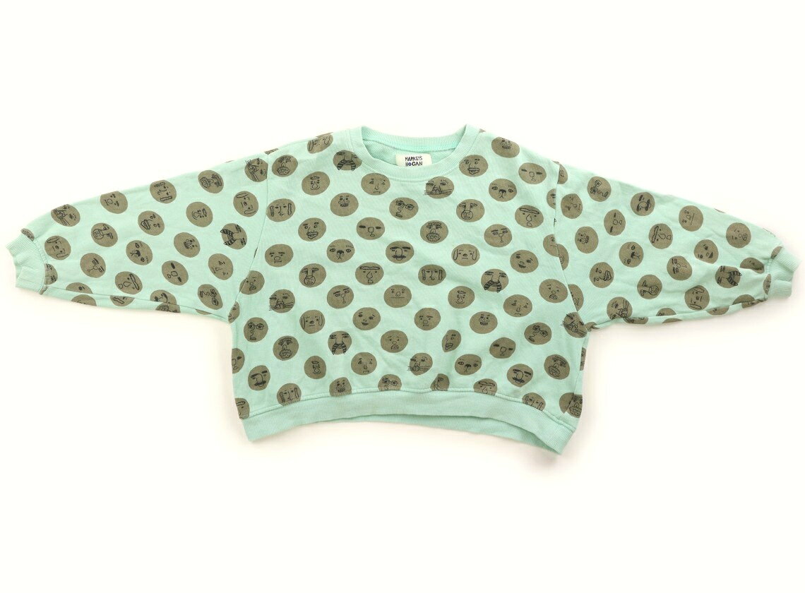 マーキーズ Markey's トレーナー・プルオーバー 120 女の子 ミントグリーン・顔 子供服 ベビー服 キッズ アウトレット ユーズド 【中古】キッズ・ベビー・マタニティ
