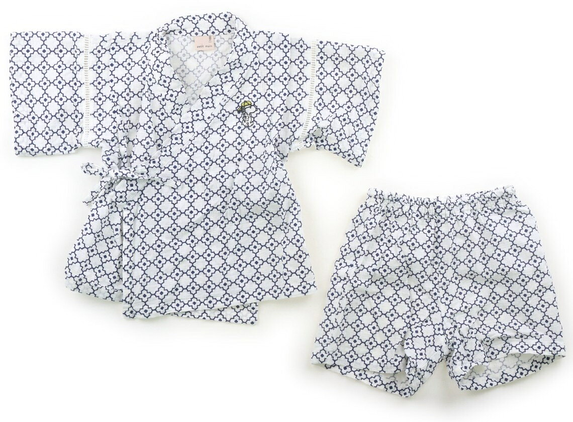プティマイン petit main 浴衣・甚平・季節のイベント 100 男の子 ホワイト・スヌーピー柄 子供服 ベビー服 キッズ アウトレット ユーズド 【中古】キッズ・ベビー・マタニティ