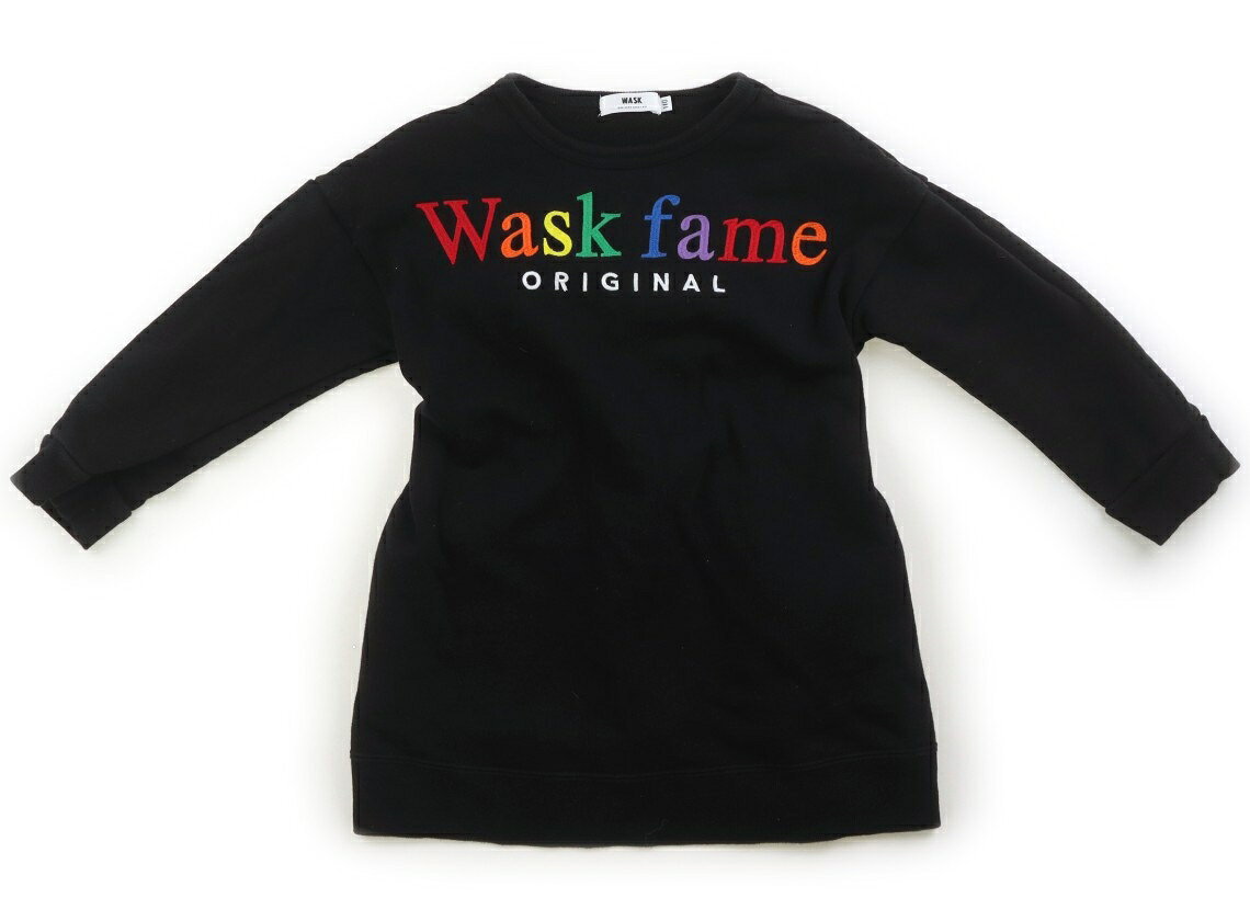 ワスク WASK ワンピース 110 女の子 黒 子供服 ベビー服 キッズ アウトレット…