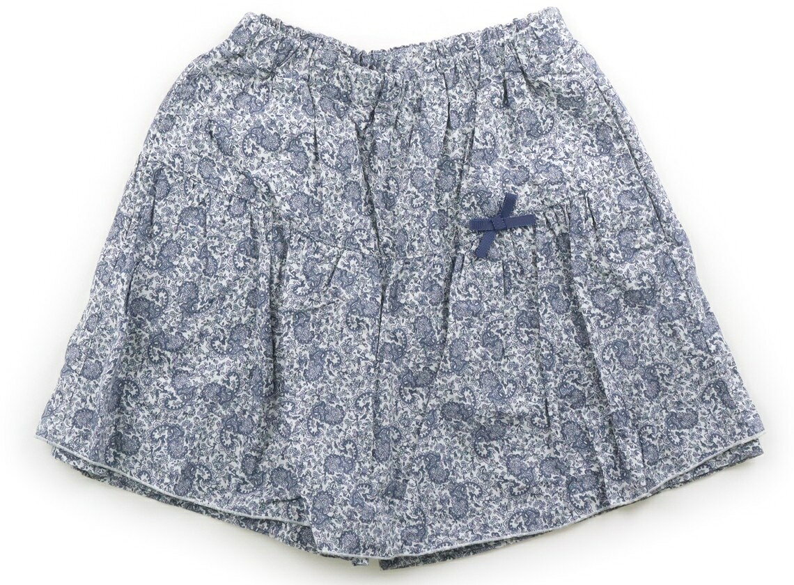 ペアレンツドリーム Parents Dream キュロット 130 女の子 ホワイト・ネイビーダマスクス柄 子供服 ベビー服 キッズ アウトレット ユーズド 【中古】キッズ・ベビー・マタニティ