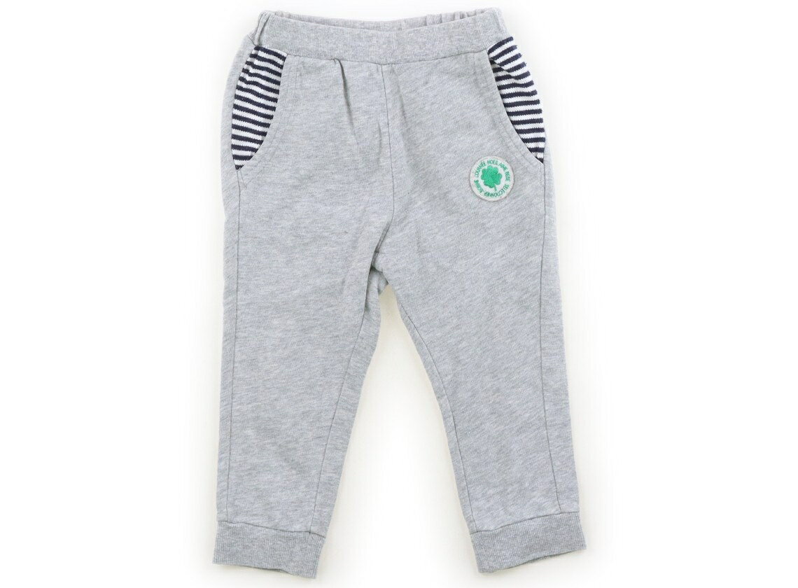 ノイユ Noeil スウェットパンツ 90 男の子 グレー、ボーダー 子供服 ベビー服 キッズ アウトレット ユーズド 【中古】キッズ・ベビー・マタニティ