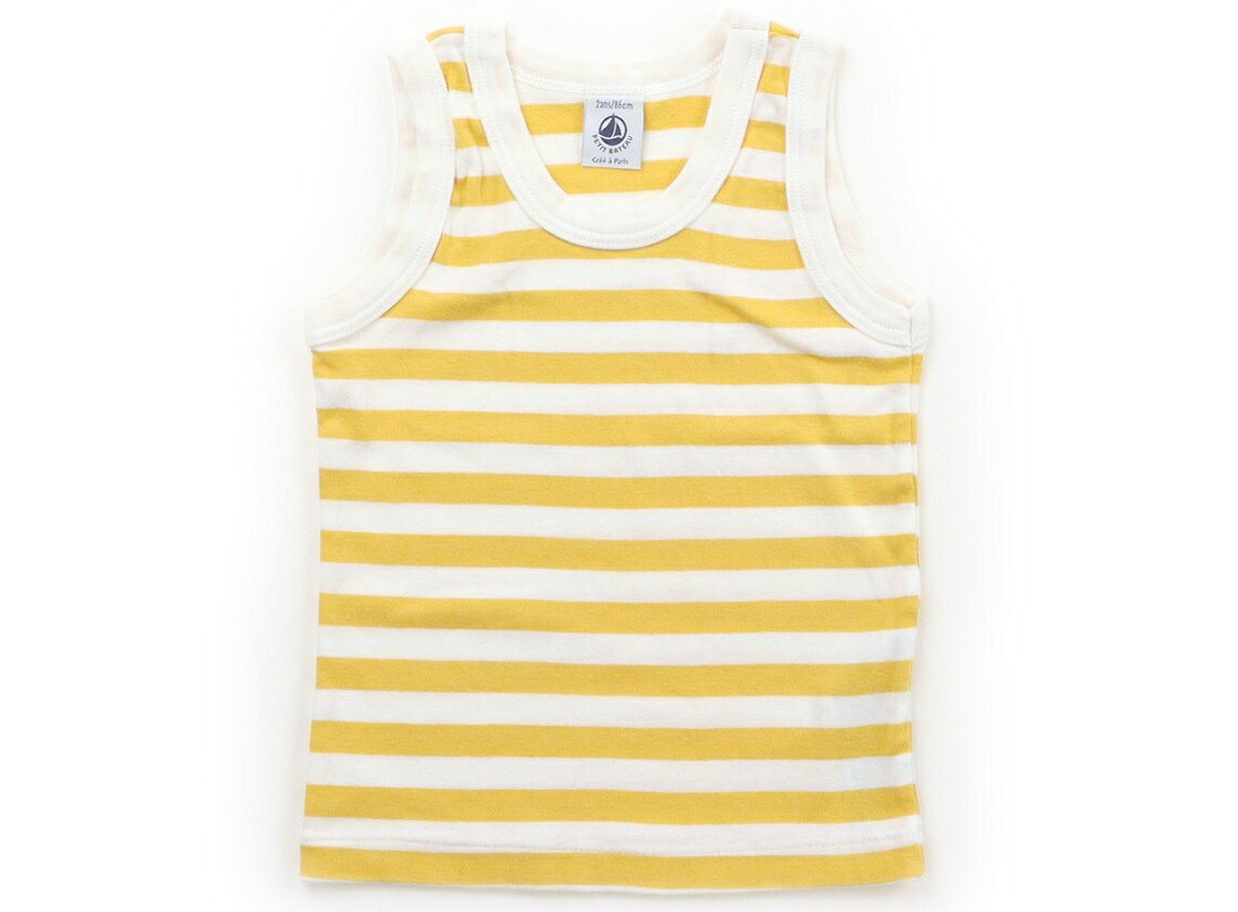 　ブランド 　PETIT BATEAU(プチバトー) 　カテゴリー 　タンクトップ・キャミソール 　サイズ 　80サイズ 　色 　マスタード・アイボリー・ボーダー柄 　状態 　★★★★ 　記名 　なし 　ジャンル 　Boy 実際のサイズ表記は2A/86cm。目立った汚れのない良品です。 ＊【状態】【サイズ】に関しての詳しい説明はこちら