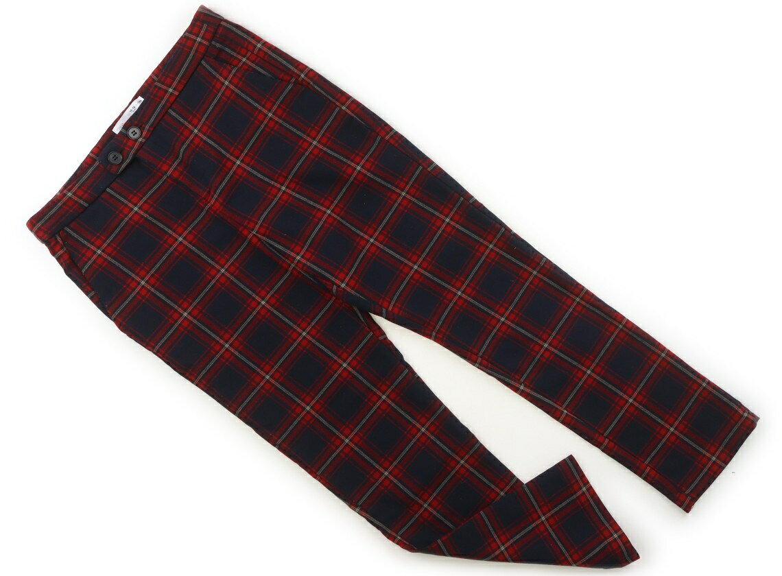 　ブランド 　ZARA(ザラ) 　カテゴリー 　パンツ 　サイズ 　160サイズ 　色 　赤紺チェック 　状態 　★★★ 　記名 　なし 　ジャンル 　Boy 実際のサイズ表記は164cm。ウエストはボタン調整ゴムに前ファスナー開き。品質タグが一部切ってあります。素材不明。やや色褪せ、若干毛玉付着あり。まだまだ活躍してくれそうです。 ＊【状態】【サイズ】に関しての詳しい説明はこちら