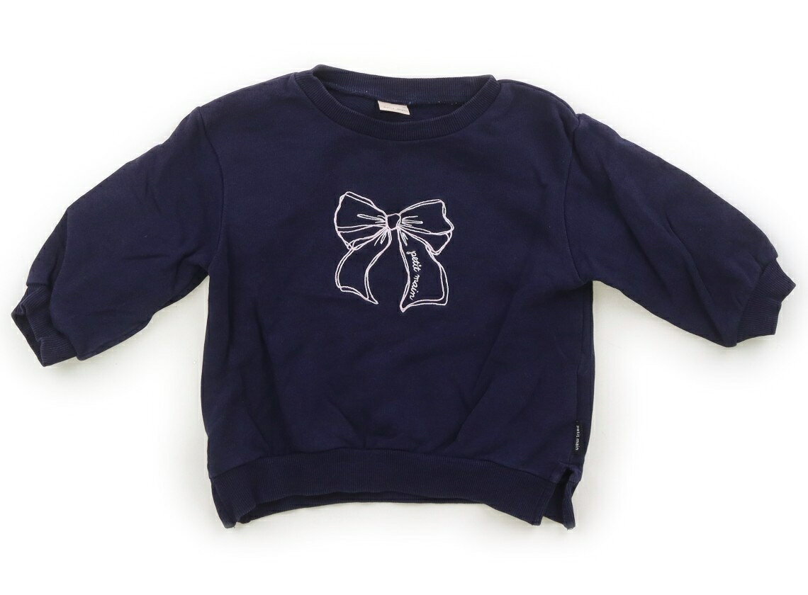 　ブランド 　petit main(プティマイン) 　カテゴリー 　Tシャツ・カットソー 　サイズ 　90サイズ 　色 　ネイビー・ピンクリボン 　状態 　★★★ 　記名 　なし 　ジャンル 　Girl ネームタグが一部切られています。色褪せがあります。まだお使いいただけそうです。 ＊【状態】【サイズ】に関しての詳しい説明はこちら