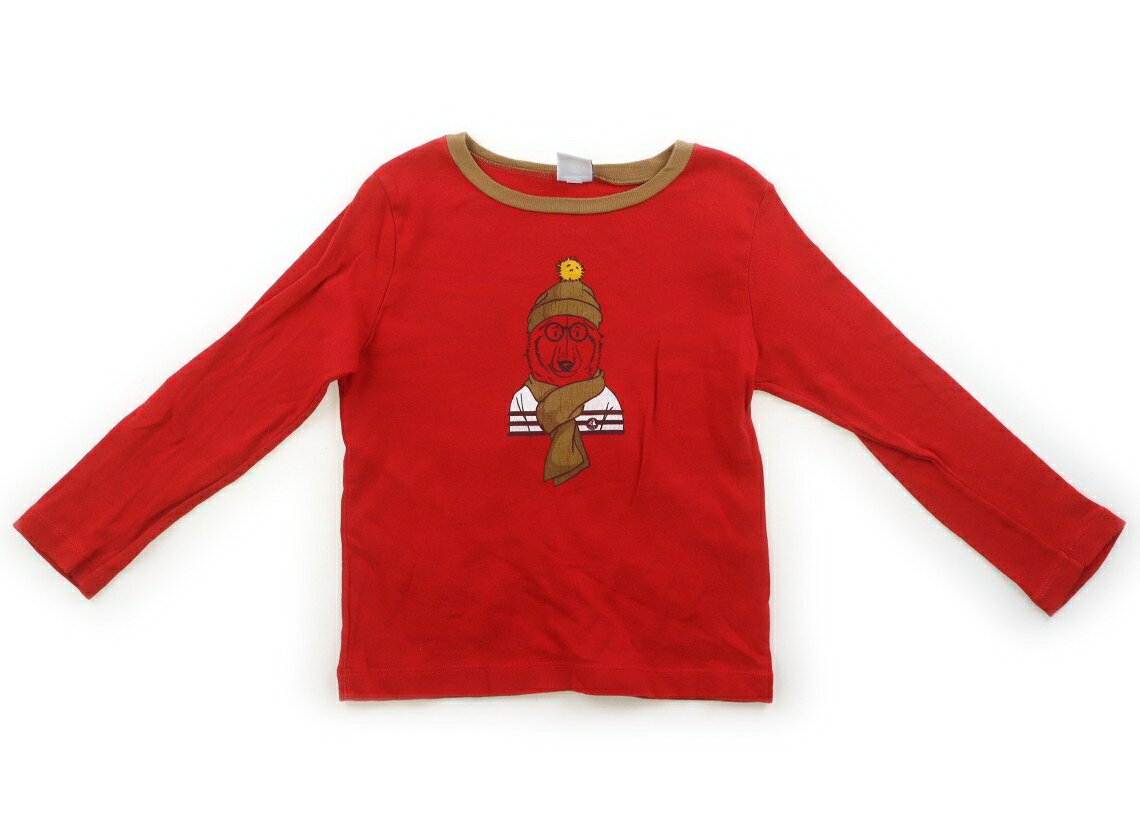 　ブランド 　PETIT BATEAU(プチバトー) 　カテゴリー 　Tシャツ・カットソー 　サイズ 　100サイズ 　色 　レッド 　状態 　★★★ 　記名 　なし 　ジャンル 　Boy 実際のサイズ表記は、104cm。袖口ステッチが一部ほつれています。プリントにひび割れあり。薄い汚れがいくつか見られ、毛羽立ち・洗いざらし感があります。 ＊【状態】【サイズ】に関しての詳しい説明はこちら