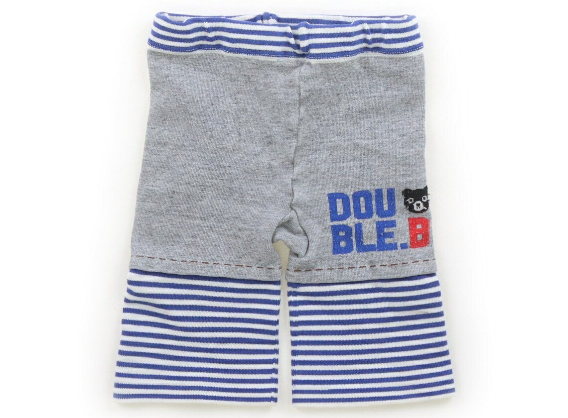 　ブランド 　Double B(ダブルB) 　カテゴリー 　レギンス 　サイズ 　90サイズ 　色 　グレー・青・白・ボーダー 　状態 　★★（返品不可） 　記名 　なし 　ジャンル 　Boy ウエスト、ヨレ感あり。毛羽立ちが見受けられます。厚手のカットソー生地。まだお使いいただけそうです。 ＊【状態】【サイズ】に関しての詳しい説明はこちら