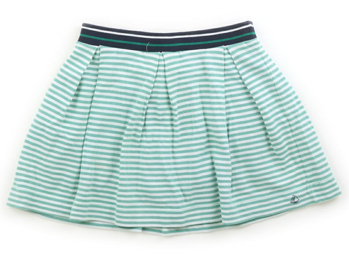 　ブランド 　PETIT BATEAU(プチバトー) 　カテゴリー 　スカート 　サイズ 　140サイズ 　色 　グリーン・ボーダー 　状態 　★★★ 　記名 　なし 　ジャンル 　Girl 鹿の子素材。ウエストは総ゴムです。インナーパンツ一体型。やや毛羽立ち・洗いざらし感があります。 ＊【状態】【サイズ】に関しての詳しい説明はこちら