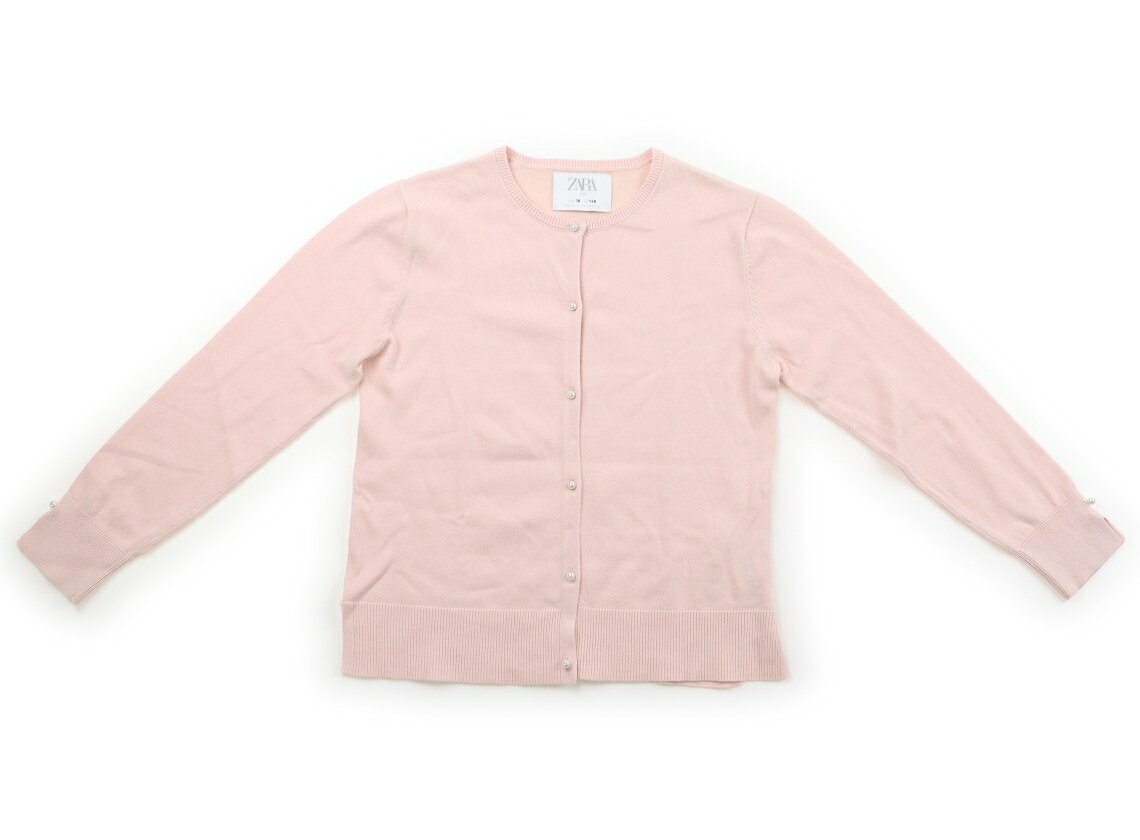 ザラ ZARA カーディガン 140 女の子 ピンク 子供服 ベビー服 キッズ アウトレット ユーズド 【中古】キッズ・ベビー・マタニティ