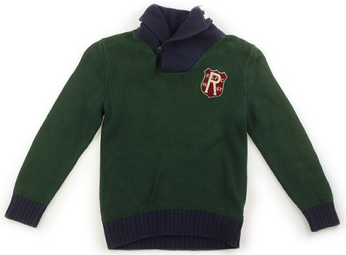 ポロラルフローレン POLO RALPH LAUREN ニット・セーター 130 男の子 緑・ネイビー 子供服 ベビー服 キッズ アウトレット ユーズド 【中古】キッズ・ベビー・マタニティ