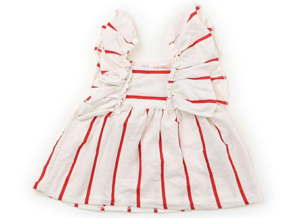 ザラ ZARA チュニック 70 女の子 白　赤 子供服 ベビー服 キッズ アウトレット ユーズド 【中古】キッズ・ベビー・マタニティ carryon-13701920 CarryOn パッケージ画像