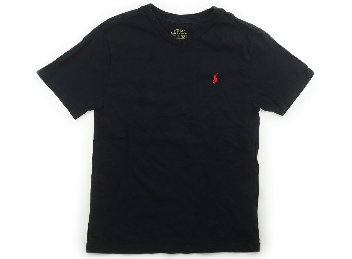 ポロラルフローレン POLO RALPH LAUREN Tシャツ・カットソー 150 男の子 黒、赤いロゴ 子供服 ベビー服 キッズ アウトレット ユーズド 【中古】キッズ・ベビー・マタニティ