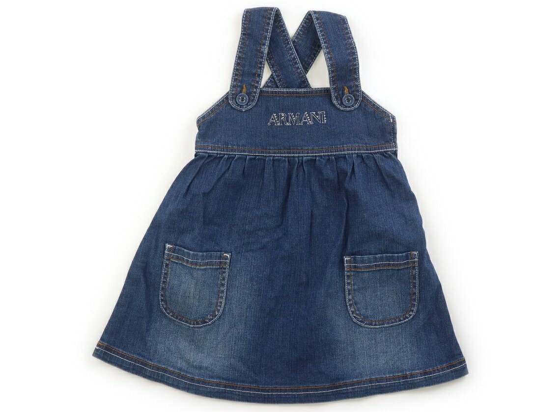 　ブランド 　Armani(アルマーニ) 　カテゴリー 　ジャンパースカート 　サイズ 　100サイズ 　色 　インディゴブルー 　状態 　★★（返品不可） 　記名 　なし 　ジャンル 　Girl 実際のサイズ表記は104cm。デニム生地。ラインストーンが一部取れています。脇ファスナーあき。全体に色褪せ感が見受けられます。 ＊【状態】【サイズ】に関しての詳しい説明はこちら