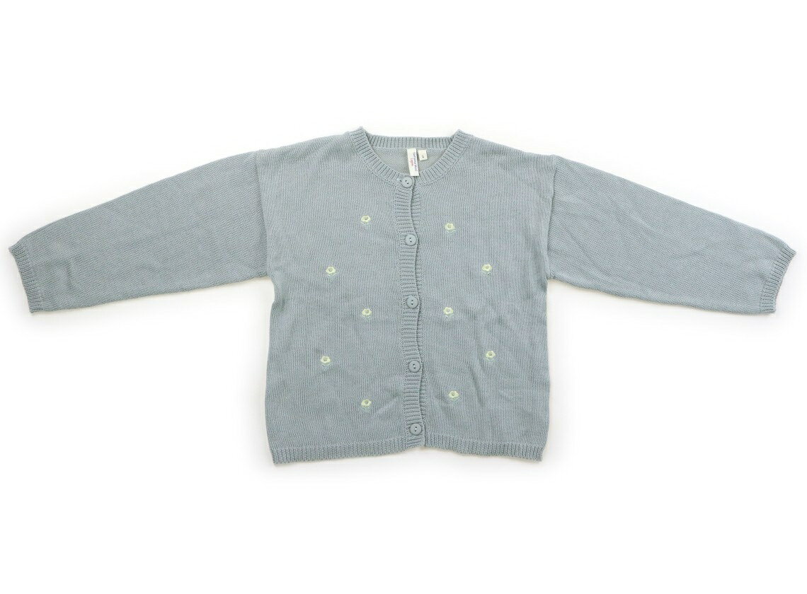 　ブランド 　Lagom(ラーゴム) 　カテゴリー 　カーディガン 　サイズ 　110サイズ 　色 　オールドブルー、イエロー、花 　状態 　★★★ 　記名 　なし 　ジャンル 　Girl 実際のサイズ表記はL。コットンアクリルニット生地。やや毛羽立ちとヨレが見受けられます。 ＊【状態】【サイズ】に関しての詳しい説明はこちら